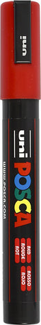 uni-ball Paint Marker op waterbasis Posca PC-5M rood