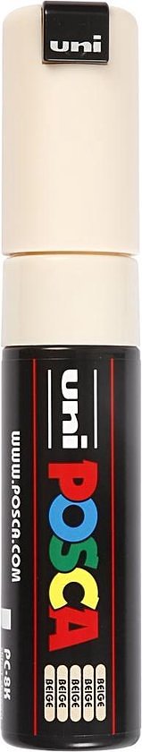 uni-ball Paint Marker op waterbasis Posca PC-8K beige