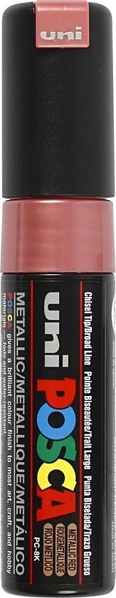 uni-ball Paint Marker op waterbasis Posca PC-8K rood metaal