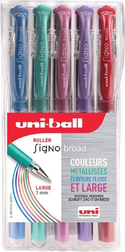 Uni-Ball Rollerpen Signo Broad - Metallic 5x set