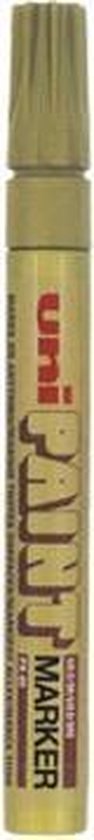 Uni Paint Marker PX-20 Goud - Verfstift - Marker Op Olie Basis - Markeerstift Goud - Markeerstift Voor Metaal Kunststof Hout Etc - Permanent Marker