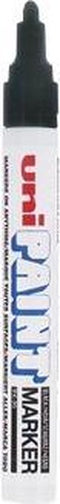 Uni Paint Marker PX-20 Zwart - Verfstift - Marker Op Olie Basis - Markeerstift Zwart - Markeerstift Voor Metaal Kunststof Hout Etc - Permanent Marker