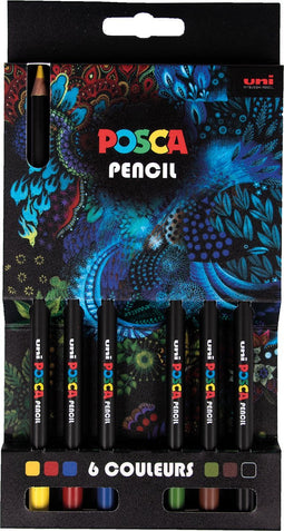Uni Posca Uni Posca Pencil Set 6 stuks