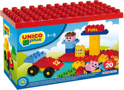 Unico Bouwblokken Tankstation 20-delig