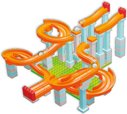 Unico Plus Knikkerbaan - Achtbaan - 128 delig | Geschikt voor Duplo
