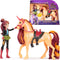 Unicorn Academy - Pop Valentina & Eenhoorn Cinder - met 2 rijaccessoires en borstel - Speelfigurenset