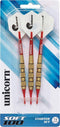 Unicorn Dartpijlen Soft Tip Staal/aluminium Wit/rood 3 Stuks