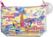 Unicorn Kinder Toilettasje etui make up tasje holografisch met unicorn print - 13 x 19.5 cm