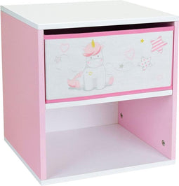 Unicorn Nachtkastje - 36 x 33 x 30 cm - MDF