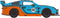 UNIDRAGON Houten 3D DIY Puzzel Voor Volwassenen Model Woosaic - Comet GTS Blauw/Oranje - 219 stukjes - 26,8x13,3x7,8 cm