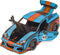 UNIDRAGON Houten 3D DIY Puzzel Voor Volwassenen Model Woosaic - Comet GTS Blauw/Oranje - 219 stukjes - 26,8x13,3x7,8 cm