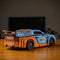 UNIDRAGON Houten 3D DIY Puzzel Voor Volwassenen Model Woosaic - Comet GTS Blauw/Oranje - 219 stukjes - 26,8x13,3x7,8 cm