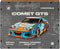 UNIDRAGON Houten 3D DIY Puzzel Voor Volwassenen Model Woosaic - Comet GTS Blauw/Oranje - 219 stukjes - 26,8x13,3x7,8 cm