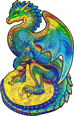 UNIDRAGON Houten Puzzel Voor Volwassenen Dier - Beschermende Draak - 700 stukjes - Royal Size 37x61 cm