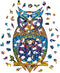 UNIDRAGON Houten Puzzel Voor Volwassenen Dier - Charmante Uil - 700 stukjes - Royal Size 35x60 cm