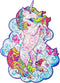 UNIDRAGON Houten Puzzel Voor Volwassenen Dier - Inspirerende Eenhoorn - 195 stukjes - Medium 26x32 cm