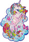UNIDRAGON Houten Puzzel Voor Volwassenen Dier - Inspirerende Eenhoorn - 103 stukjes - Small 18x24 cm