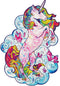 UNIDRAGON Houten Puzzel Voor Volwassenen Dier - Inspirerende Eenhoorn - 700 stukjes - Royal Size 42x58 cm