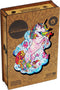 UNIDRAGON Houten Puzzel Voor Volwassenen Dier - Inspirerende Eenhoorn - 103 stukjes - Small 18x24 cm