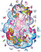 UNIDRAGON Houten Puzzel Voor Volwassenen Dier - Inspirerende Eenhoorn - 313 stukjes - King Size 31x41 cm