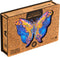 UNIDRAGON Houten Puzzel Voor Volwassenen Dier - Intersterrenstelsel Vlinder - 108 stukjes - Small 23x17 cm