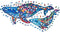 UNIDRAGON Houten Puzzel Voor Volwassenen Dier - Melkachtige Walvissen - 700 stukjes - Royal Size 52x82 cm