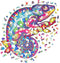 UNIDRAGON Houten Puzzel Voor Volwassenen Dier - Regenboogkleurige Kameleon - 700 stukjes - Royal Size 46x68 cm