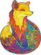 UNIDRAGON Houten Puzzel Voor Volwassenen Dier - Verleidelijke Vos - 700 stukjes - Royal Size 45x59 cm