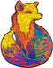 UNIDRAGON Houten Puzzel Voor Volwassenen Dier - Verleidelijke Vos - 103 stukjes - Small 18x23 cm