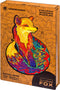 UNIDRAGON Houten Puzzel Voor Volwassenen Dier - Verleidelijke Vos - 700 stukjes - Royal Size 45x59 cm