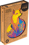 UNIDRAGON Houten Puzzel Voor Volwassenen Dier - Verleidelijke Vos - 333 stukjes - King Size 31x40 cm