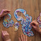 UNIDRAGON Houten Puzzel Voor Volwassenen Dier - Zwervende Kwallen - 330 stukjes - King Size 38x38 cm