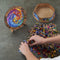 UNIDRAGON Houten Puzzel Voor Volwassenen Mandala - Spiraal Incarnatie - 200 stukjes - Medium 25x25 cm