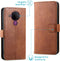 imoshion Hoesje Geschikt voor Nokia 5.4 Hoesje Met Pasjeshouder - imoshion Luxe Bookcase - Bruin