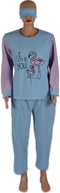 UNIFICATO Dames Pyjamaset - Huispak - Fleece - Blauw - Maat M