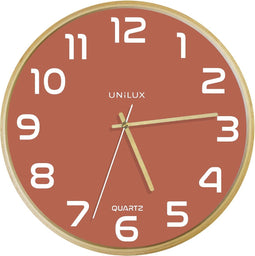 UNILUX Baltic klok hout/roze