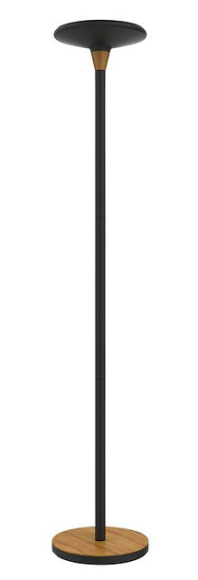UNILUX - Vloerlamp baly led bamboe zwart | 15 stuks