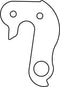 Union Derailleurhanger Gh-010 Aluminium Zilver