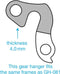 Union Derailleurhanger Gh-013 Zilver
