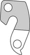 Union Derailleurhanger Gh-023 Aluminium Zilver