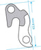 Union Derailleurhanger Gh-068 63,8 Mm Zilver
