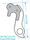 Union Derailleurhanger Gh-085 59,5 Mm Zilver