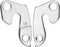 Union Derailleurhanger Gh-106 71 Mm Zilver