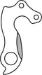 Union Derailleurhanger Gh-122 54,5 Mm Zilver