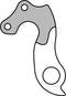 Union Derailleurhanger Gh-122 54,5 Mm Zilver