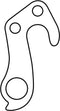 Union Derailleurhanger Gh-138 55,4 Mm Zilver