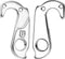 Union Derailleurhanger Gh-158 48,6 Mm Zilver