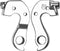 Union Derailleurhanger Gh-201 Cube 57 Mm Zilver
