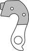 Union Derailleurhanger Gh-201 Cube 57 Mm Zilver