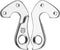 Union Derailleurhanger Gh-204 Focus 56 Mm Zilver